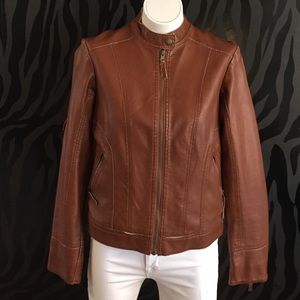 Silence & Noise Distressed Moto Jacket