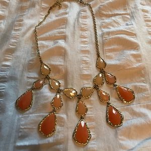 Orange/peach statement necklace