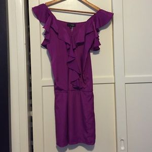 Purple ruffle dress