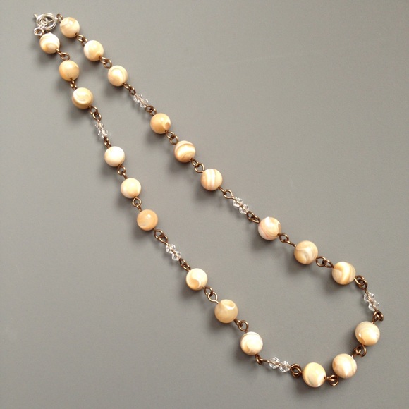 ⚡️ SOLD! 🌜 Handmade “Mermaid Pearls” Rosary Style Necklace - Picture 2 of 2