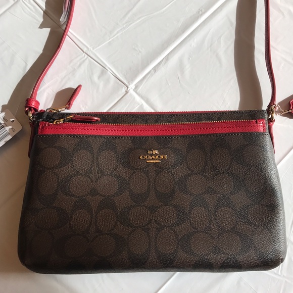Coach Handbags - NWT COACH CROSSBODY WITH REMOVABLE  POUCH