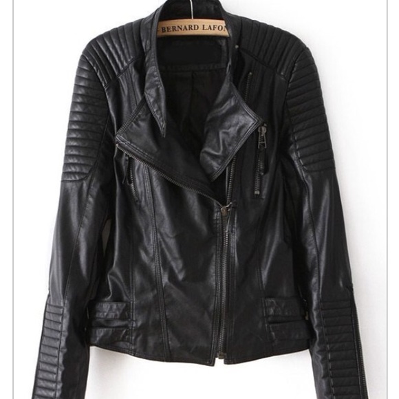 Faux leather jacket