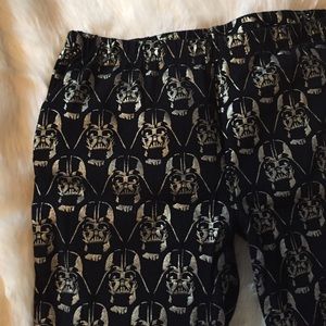 Girls XL black and gold Star Wars leggings