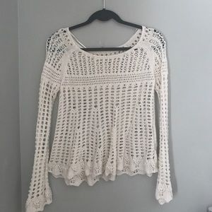 Free People Size Small Crotchet Sweater