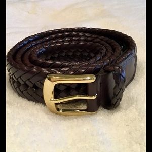 Men's Brown woven Leather Belt Men's Brown woven Leather Belt