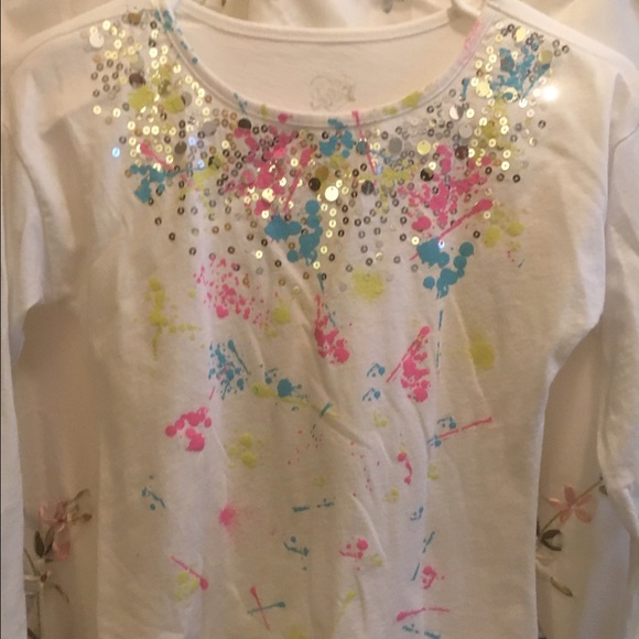 So LS paint splattered with sequins