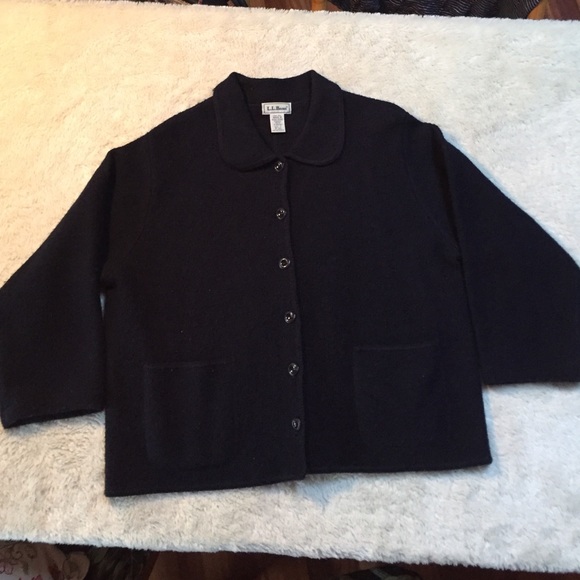 Wool button down coat.