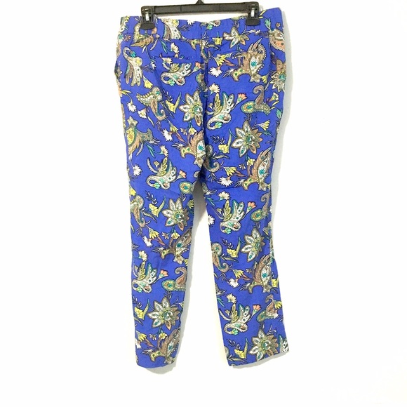 Paisley Print Ankle Pants - Picture 2 of 3