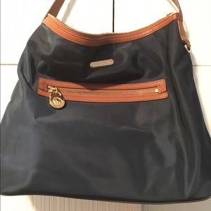 Michael Kore Nylon Shoulder Handbag