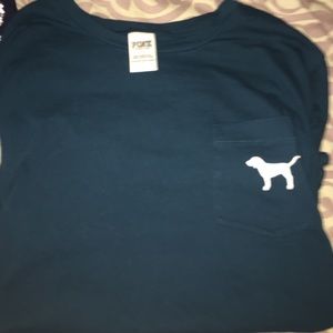 SMALL vs pink tee with ombré back