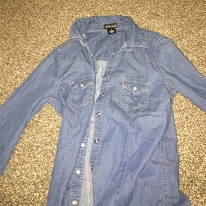 Denim button up shirt