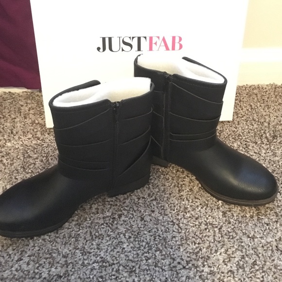 Black JustFab boots SOLD