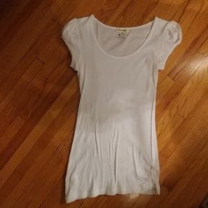 White Puffy Sleeved T-Shirt. Size Medium.