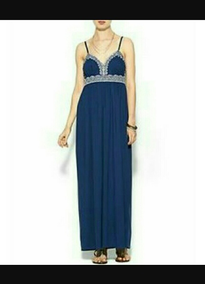 Piperlime August Salt Navy Maxi Dress