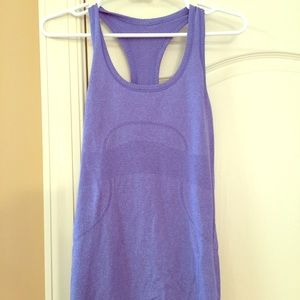 Lululemon swiftly tank size 6 blue purple