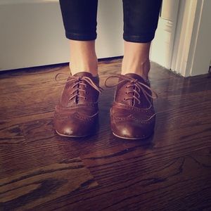 Brown oxfords