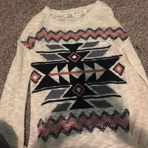 Tribal print sweater