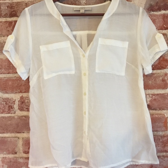 Ann Taylor Loft button over shirt