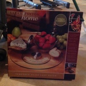 Tempered glass lazy Susan