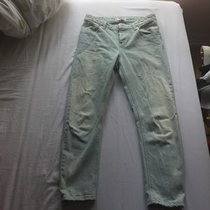 Mango light denim high rise jeans