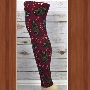 Rare Mosaic Feather LuLaRoe OS leggings