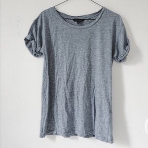 Banana Republic slouchy fit gray crew neck tee