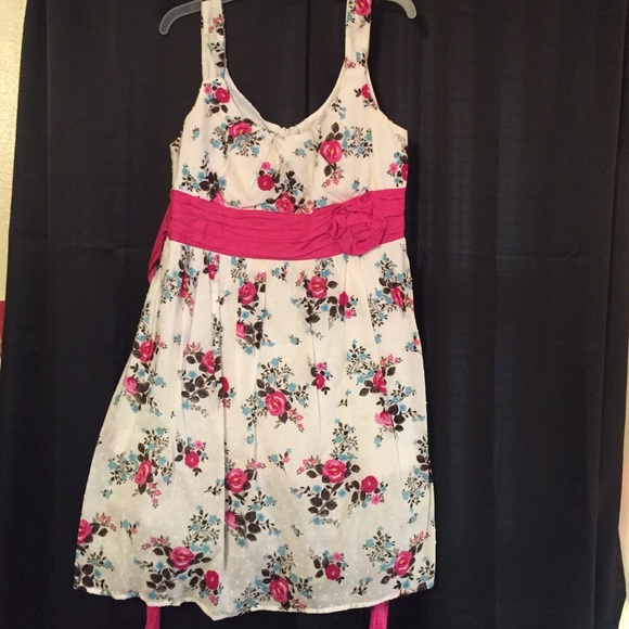 Floral White/Pink Dress