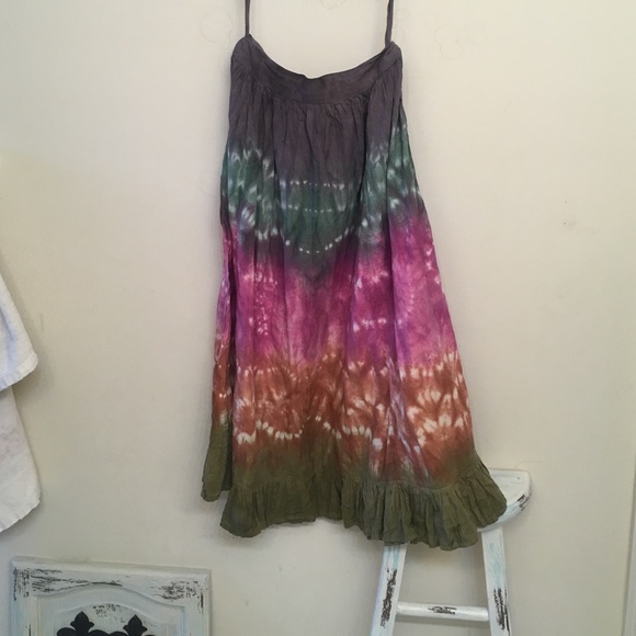 Tie-dye "hippie" maxi skirt