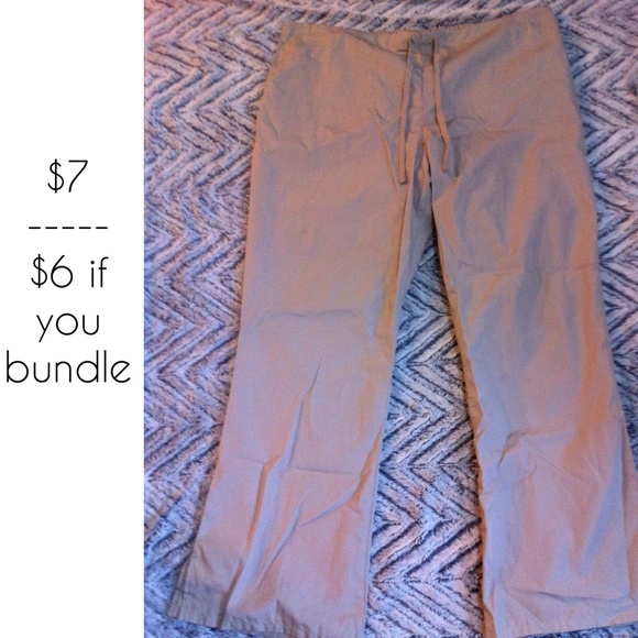 Khaki Scrub Pants