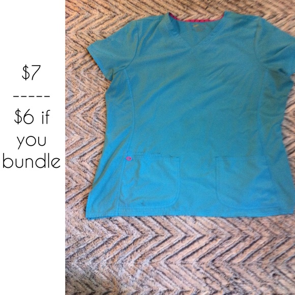 Teal Scrub Top