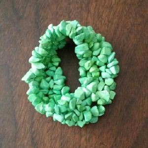 NEW Green stone cuff
