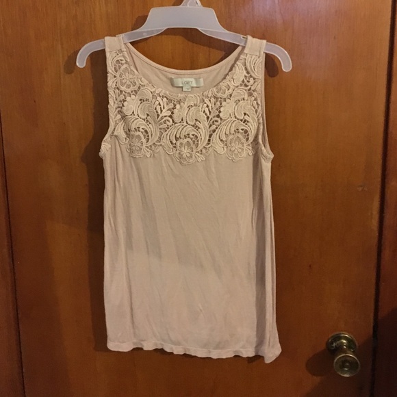 Sleeveless cotton and lace blouse