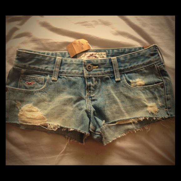 Hollister size 0 jean cut off shorts