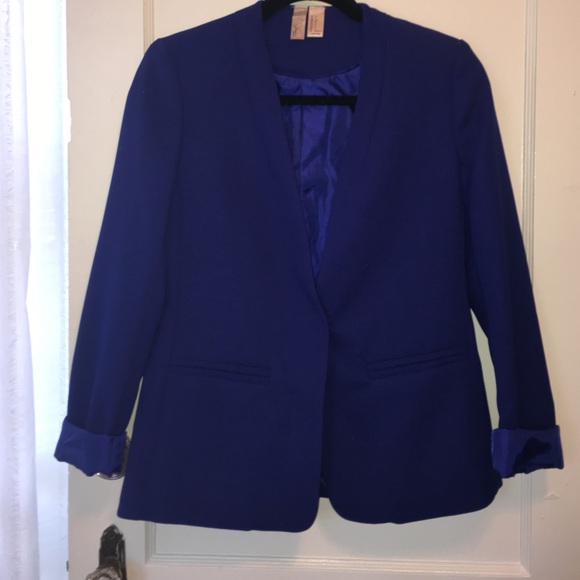 Cobalt blue blazer from Forever 21. Worn once.