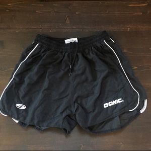 Men's Athletic Black Table Tennis Shorts