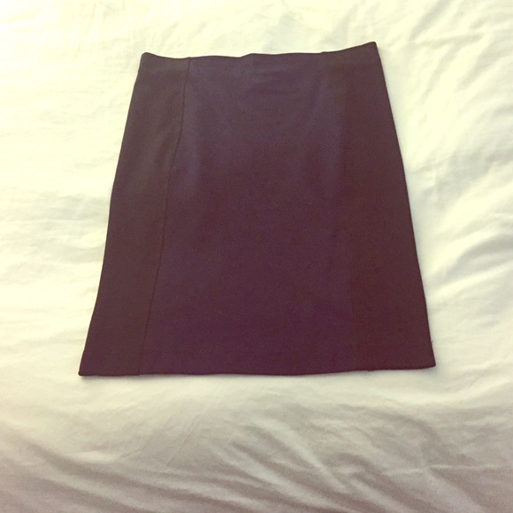 Black/navy blue color block, body con skirt - Picture 1 of 1