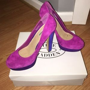 Color Block Suede Steve Madden Heels