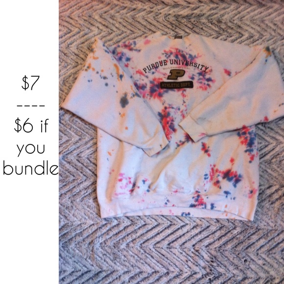 Tie Dye Purdue Pullover