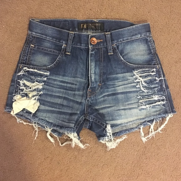 Jean shorts.