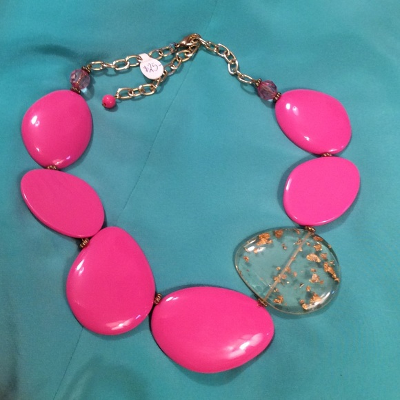 Pink gold necklace