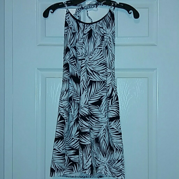 VS Victoria's secret bra top tie dress palm trees