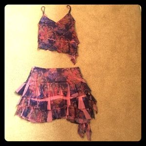 Skirt tank set
