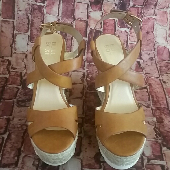 Bullboxer ERIKA Tan Wedge Sandals