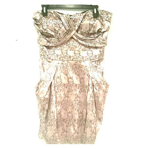 Metallic Lace Cocktail Dress