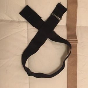 Black low back bra converter