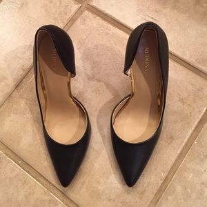 Merona black heels. Worn once.
