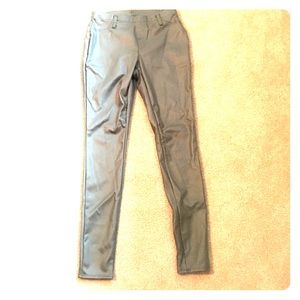 Pleather skinny pants