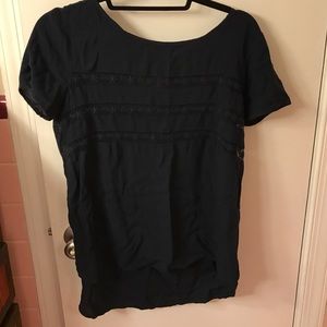 Old navy short sleeve tunic length hi Lo blouse.