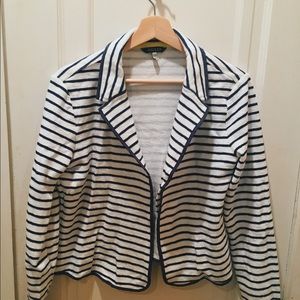 Joules Cotton Striped Blazer