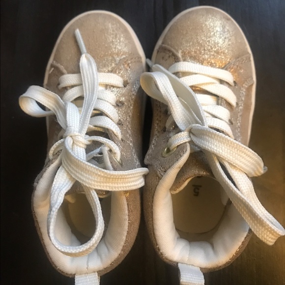 Carter's Gold Sparkle Hi Top Sneaker